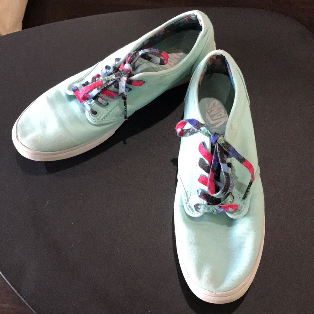 VANS:  Women’s size 10 Aqua colored